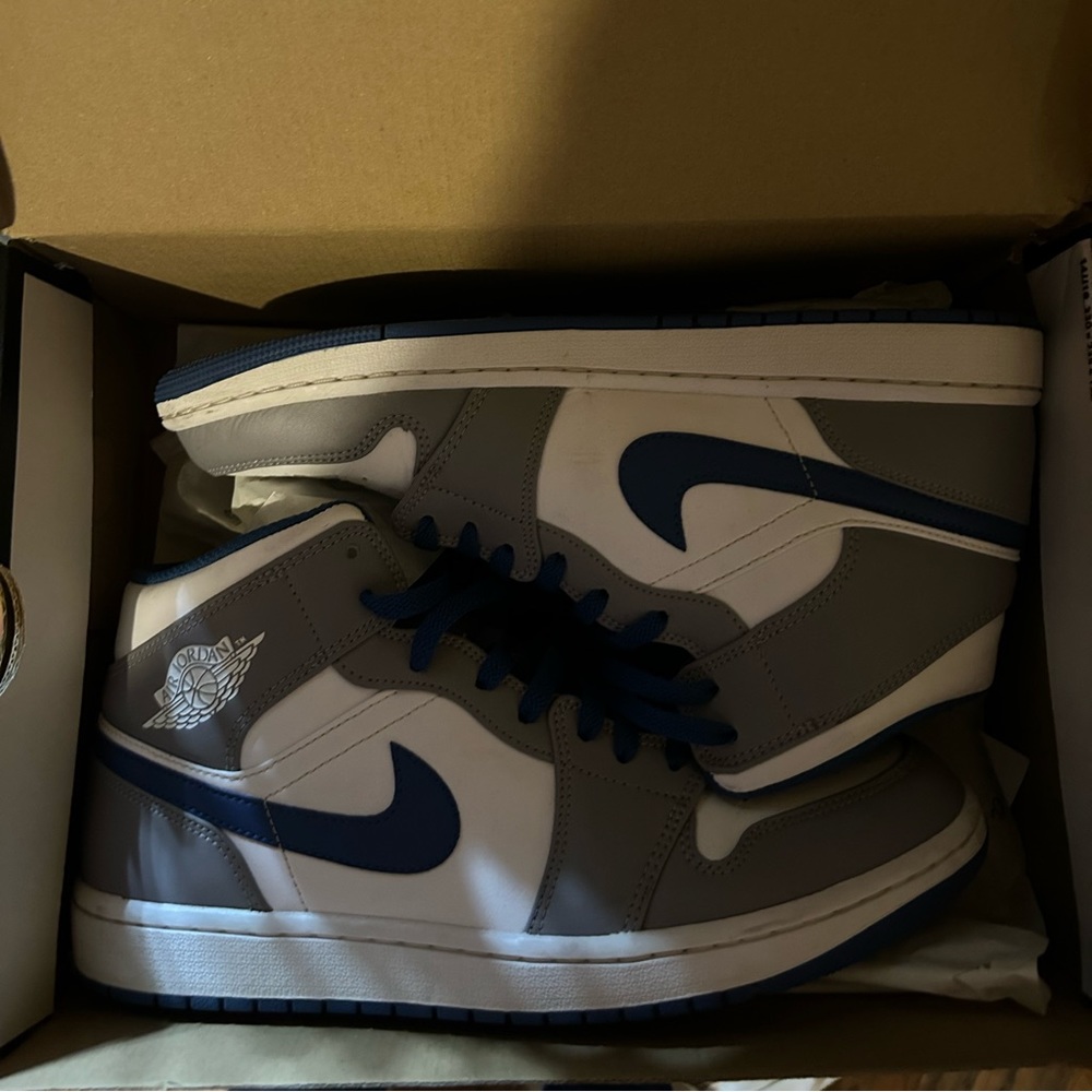 Jordan 1 grey cement/true blues